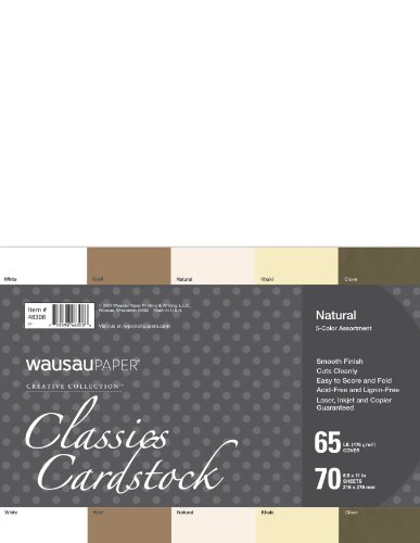 Neenah Creative Collection Classics Specialty Cardstock, 8.5 X 11 Inches, Assorted, 70 Count (46308)