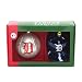 Set of 2 MLB Detroit Tigers Ball and Helmet Glass Christmas Ornaments