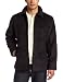 Nautica Mens Faux Shearling Sherpa Collar Jacket