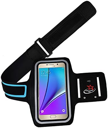 Samsung Galaxy Note 5 & Note 4 Compatible Running Armband with Extender Armband Strap by Red Star Tec