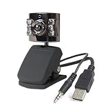 USB 6 LED 480k Webcam / PC Camera & Microphone for Skype, MSN, Webchat etc