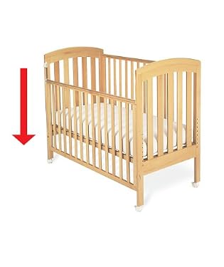 Bedside Cot (Beech Finish) - Save up to 20%