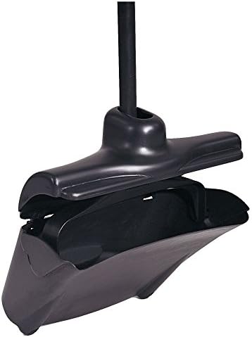 Rubbermaid Commercial 253200BLA - Lobby Pro Upright Dust Pan, w/Cover, 12 1/2"W, Plastic Pan/Metal Handle, Black