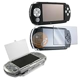 Hard Crystal Case +  Soft Silicone Skin Case for Sony PSP 2000 3000 With LCD Screen Protector