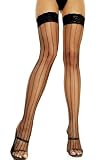 Sexy Stockings: Striped Fishnet Thigh Highs