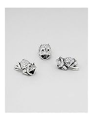 Frog Bead In 92.5 Sterling Silver