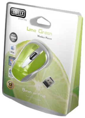 Sweex Optical Wireless Usb Mouse - Lime Green Picture