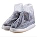 Reusable Waterproof Zipper Slip-resistant Women Men Boots Shoes Cover (L)