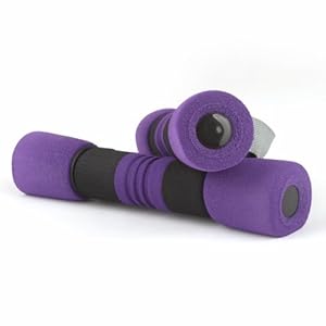 Pair of Purple Soft Dumbbell, 2.5-pound Each, Fitness Accessories, Gift Idea