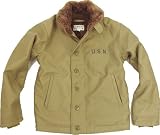 N-1デッキジャケット U.S NAVY忠実再現モデル/新品未加工☆ミリジャケ鉄板アイテム カーキ