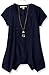 Speechless Girls' Top Shark Hem Short Sleeve