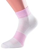 1000 Mile 1963 Tri Sock White/Pink Ladies Small