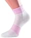 1000 Mile 1963 Tri Sock White/Pink Ladies Small
