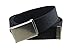 Canvas Web Belt Flip-Top Antique Silver Buckle/Tip Solid Color 50