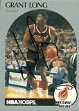 Grant Long Autographed/Hand Signed Basketball card (Miami Heat) 1990 Hoops #167