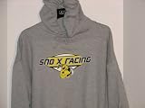 Skidoo Bee Snowmobile Hoody - Grey, BLACK, LARGE