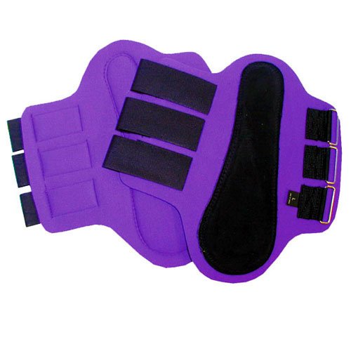 Intrepid International Splint Boots with Black Patches, Large, Purple
