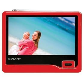 Eviant T7-02 7-Inch Portable LCD TV, Red