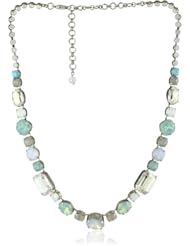 Sorrelli "Aegean Sea" White Opal Crystal, Pacific Opal, and Turquoise Classic Necklace