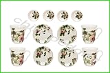LENOX ACCOUTREMENTS SWEETBRIER ROSE 12 PIECES SET 4 DINNER PLATE, 4 ACCENT PLATE, 4 MUG NEW