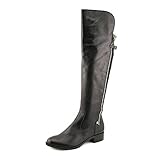 Calvin Klein Women's Gladys Equestrian Boot, Black, 7.5 M US