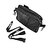 Black Nappa Leather Biker Ride Bag Belt Loop Purse