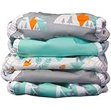 Thirsties Woodland Collection Snap Duo Wrap, Mountain Range, Size 1