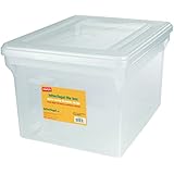 Staples? Letter/Legal File Box, Clear