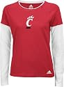 Cincinnati Bearcats Women's adidas 'Loud & Proud' Long Sleeve Layered Tissue Tee