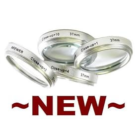 Neewer NEW 4-Piece 37mm Close-Up MACRO Lens Kit +1,+2,+4, +10