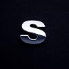 Chrombuchstabe Autobuchstaben 3D-Schriftzug "S" 20mm