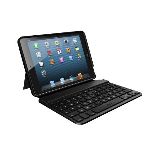 ZAGG Folio Case with Backlit Bluetooth Keyboard for Apple iPad Mini-Black