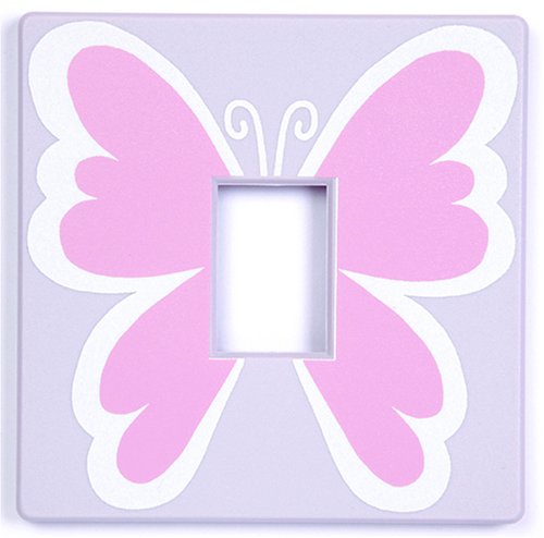 Childrens Toyshop  Toys : Pink Butterfly Light Switch Cover
