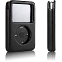 Classic Apple iPod 80GB Hard Leather case Video Stand w. Screen protector Black