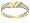 9ct Two Tone Gold AMR321127 Ladies Band Ring Size H