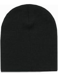 Black Classic Plain Beanie Ski Cap by HDP Jeep Caps Visors/Helmet/Beanies