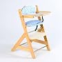 Kinderhochstuhl h�henverstellbar blau von TecTake