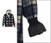 Gioberti Mens Checkered Flannel Hoodie Jacket with Sherpa Lining