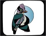Decorated Mouse Pad with green, wing, purple, woodpecker, bird