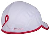 TrailHeads Goodbye Girl Ponytail Running Cap - white / pink