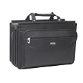 US Luggage Leather Look Duratec Vinyl Unisex Triple Gusset Portfolio - K46-4 Black