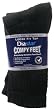 Diastar Comfy Feet Diabetic Socks, Black, 10-13, 3 pack