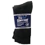 Diastar Comfy Feet Diabetic Socks, Black, 10-13, 3 pack