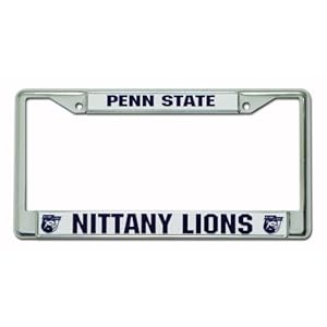 NCAA Penn State Nittany Lions Chrome License Plate Frame