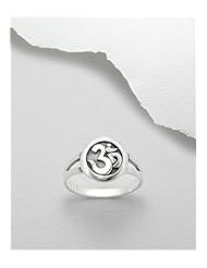 Om Ring In 92.5 Sterling Silver