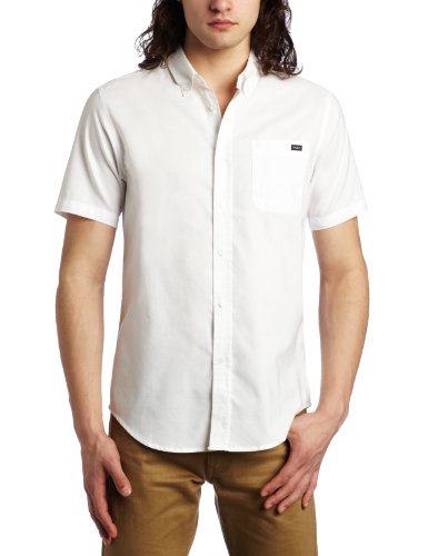 RVCA Mens Thatll Do Oxford Short Sleeve Shirt