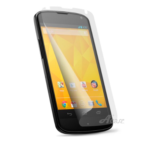 画像をクリックして拡大イメージを表示 安いAcase Nexus4 フィルム スクリーンプロテクター for google Nexus 4 ハードコーティング タイプ ( 保護フィルム 3枚入り )