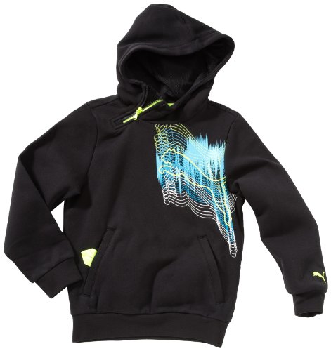 PUMA Jungen Pullover Ind. Graphic Hooded, black, 140, 819510 01 Preisvergleich