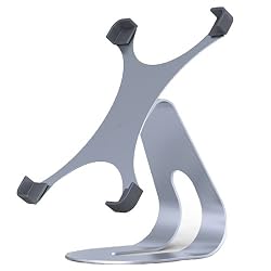 Adjustable Kickstand aluminum Stable Steel Stand Bracket Electronics Holder for Apple Ipad (360 Degrees Rotation and Non-slip feet)