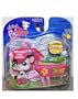 Littlest Pet Shop Exclusive Single Pack Black and White Pig [Apples & Wheelbarrow]